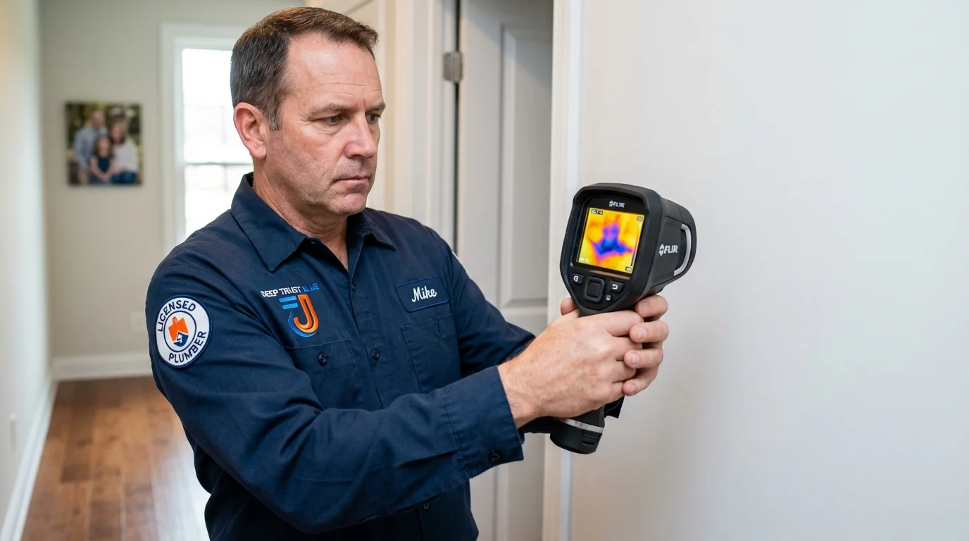 Thermal imaging leak detection by Johns Plumbing LLC in Spring City